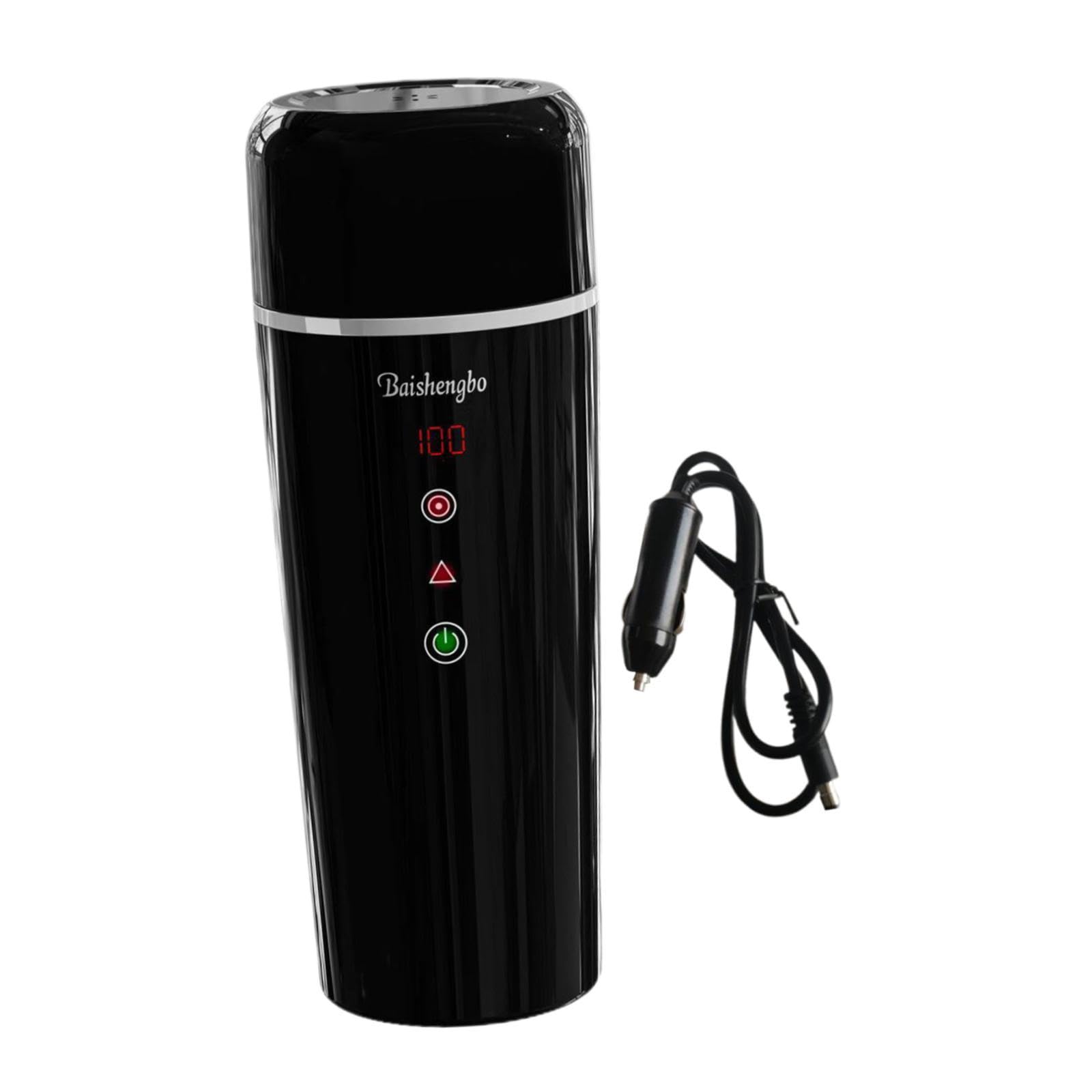 Tasse d'eau chaude électrique portable et bouilloire de voyage avec affichage de température