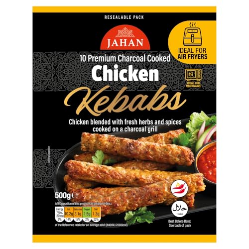Jahan Charcoal Chicken Kebabs 500g
