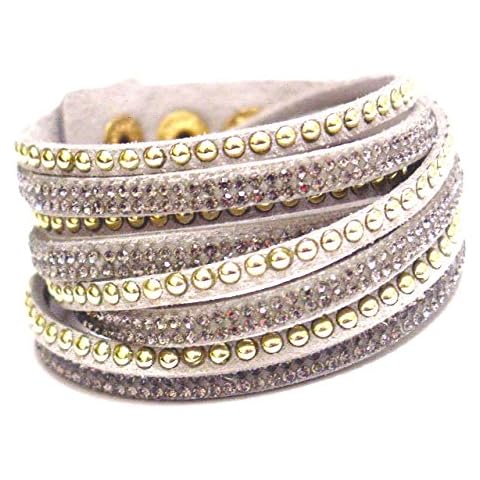 Beautiful Multi Layered Bracelet Slake Bracelet Wrap Bracelet Diamante Bracelet Crystal Bracelet Silver Cover