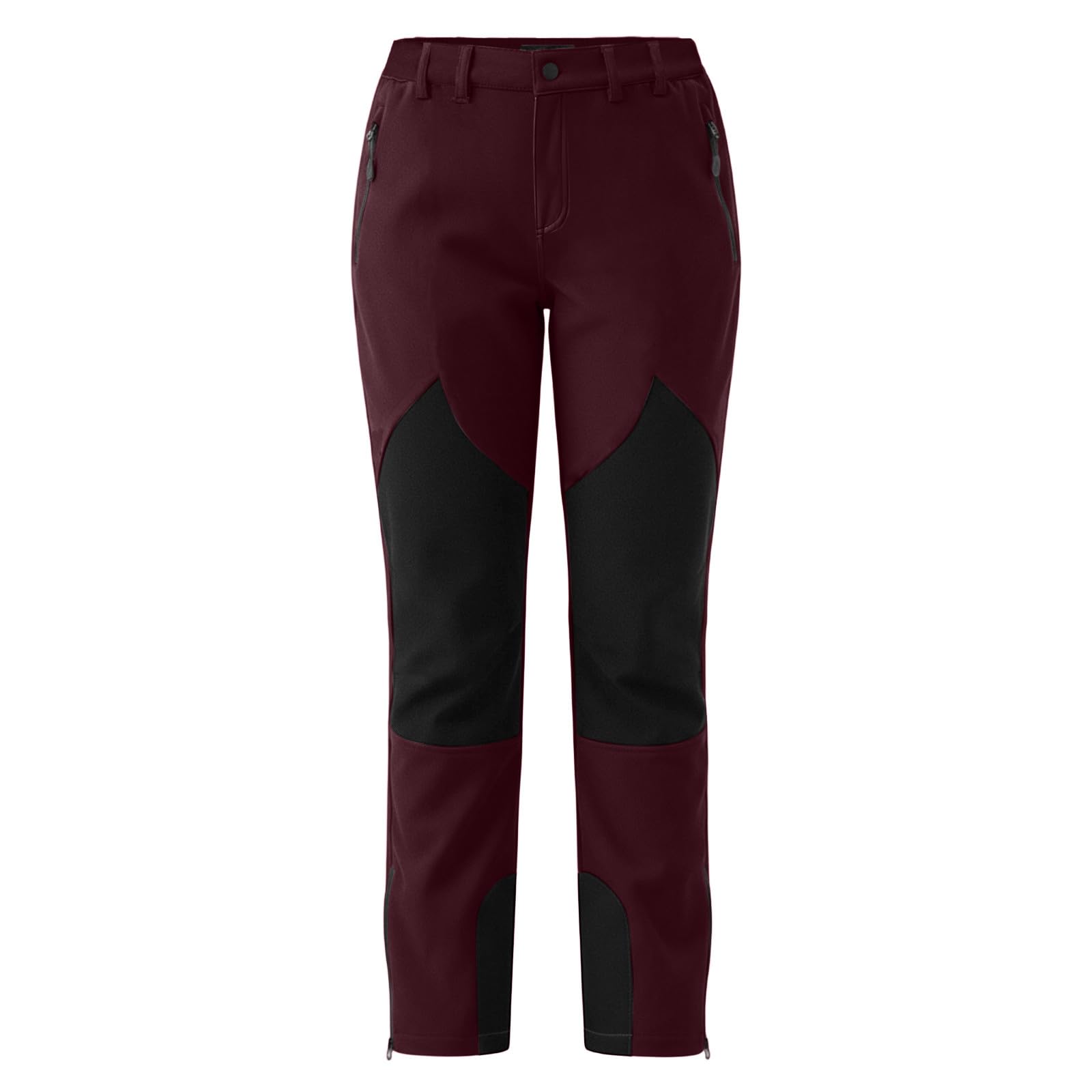 AACH Skihose Damen Warme Schneehose Winter Outdoor Skianzug Winddicht Wanderhose Fleece Gefütterte Funktionshose Wasserdicht Trekkinghose Mode Snowboardhose mit Taschen Softshellhose