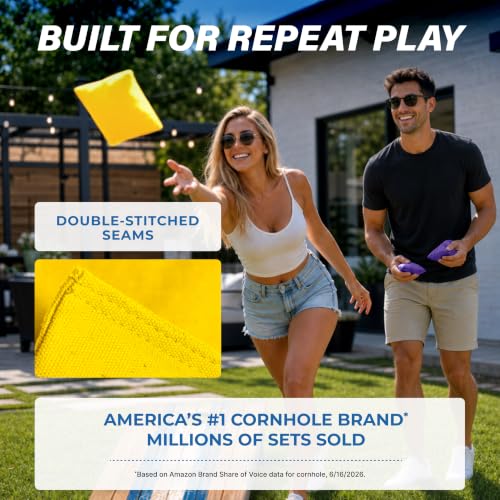 Image of GoSports Classic Cornhole Bean Bags Set of 4-16 Colors Available - Regulation All Weather, Mix and Match