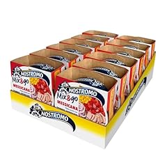 Nostromo Mix&Go Messicana - Piatto Pronto con Tonno, Verdure, Fagioli Rossi - Gusto Speziato e Veloce - Confezione da 12x190g