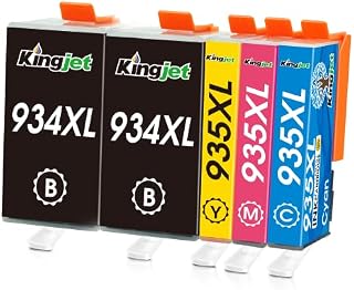 934XL 935XL Ink Cartridges, for HP 934 935 934XL 935XL Ink Cartridges Multipack, for HP Officejet 6220 6812 6815 6820 HP Officejet Pro 6230 6830 6835 (Black Cyan Magenta Yellow)