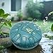 ModouString Steel Tongue Drum, 6 Inches 11 Notes Rain Drum for Garden with Music Book, Drum Mallets Meditation Rain Chime,Musical Instrument for Adults
