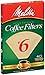 Melitta FBA USA Inc 626412#6 Natural Brown Cone Coffee Filters 40 Count - 4 pack