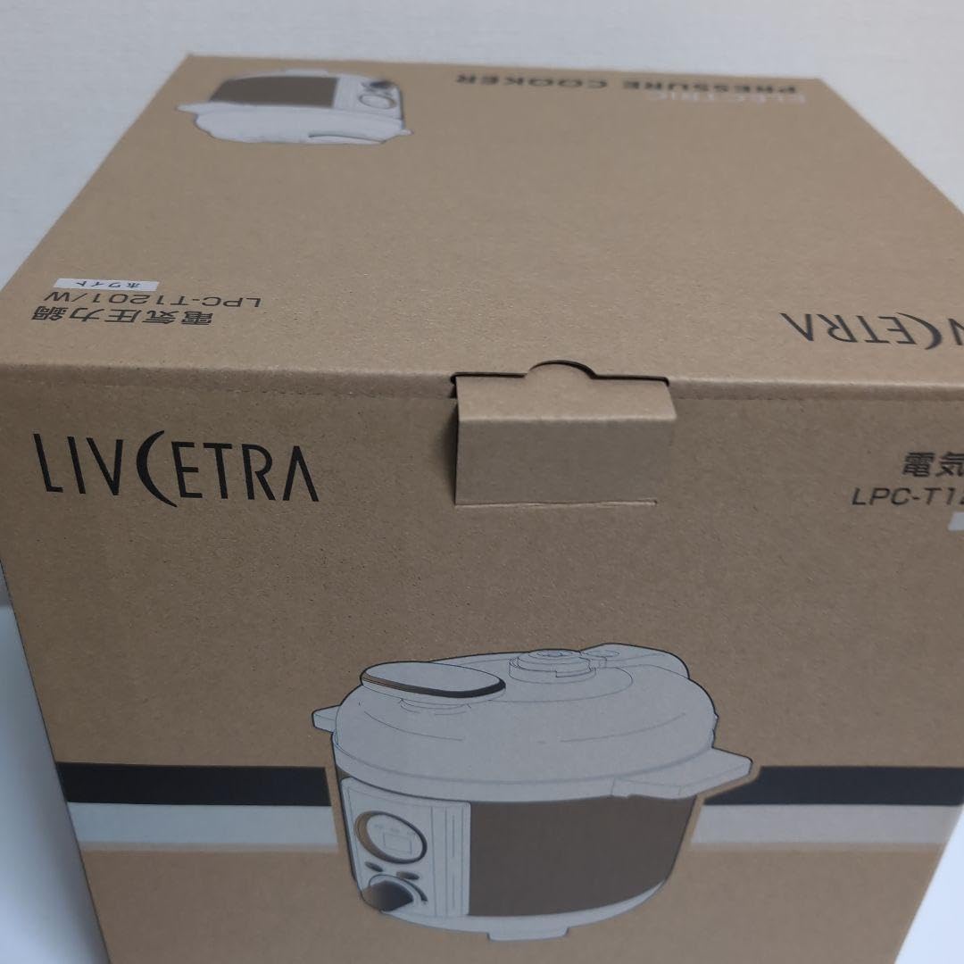 Amazon.co.jp: LIVCETRA 電気圧力鍋 LPC-T1201/W ホワイト : ホーム