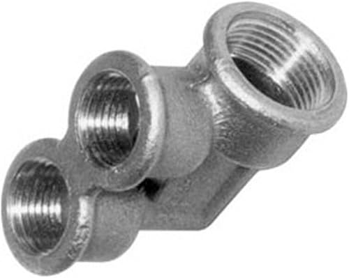Pasco 1145 Solid Brass Twin Ell for Use with Diverter Spouts
