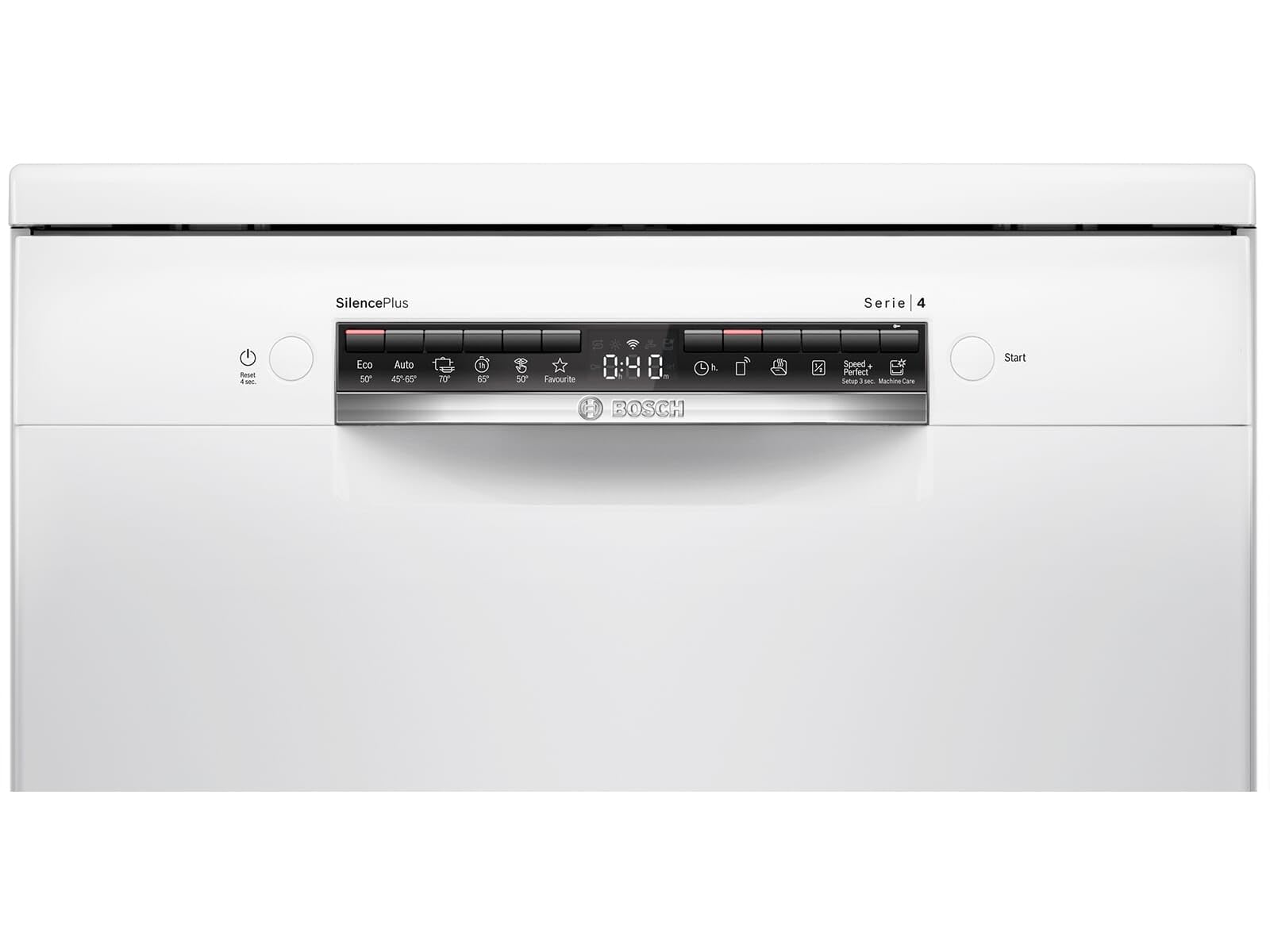 Bosch - Lave-vaisselle libre, 60 cm, série 4, 14 couverts, 3 plateaux, Home Connect, blanc, SMS4EMW06E