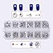 Nail Art Decoration Kit, 36Pcs Nail Rhinestones Set Multi-Size Jewels Metal Nail Rivets Studs Colorful Nail Art Supplies, Nail Art Striping Tape & Striping Roller Box