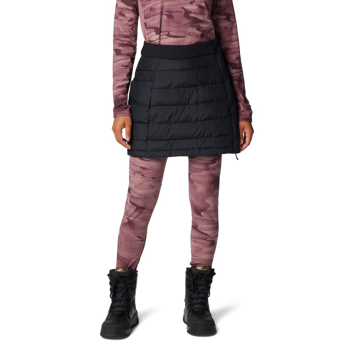 Columbia Women's Insulated Skirt, Powder Lite III Black