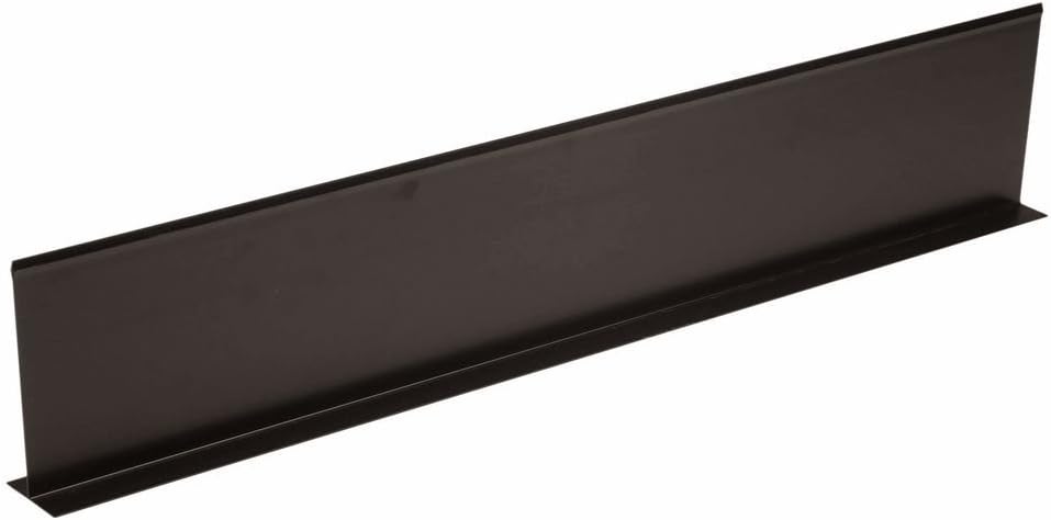 Shelf Divider T Shape Black Plastic - 36" L x 7" H