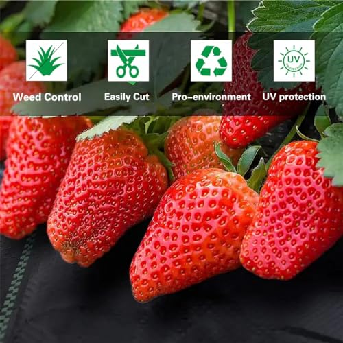 Vanver 3ft x 250ft Weed Barrier Landscape Fabric Heavy Duty,3.2 OZ Premium Garden Weed Blocker Fabric for Weed Control, Plastic Ground Cover with Woven Weed Cloth,Durable Landscaping Fabric - Thumbnail 4