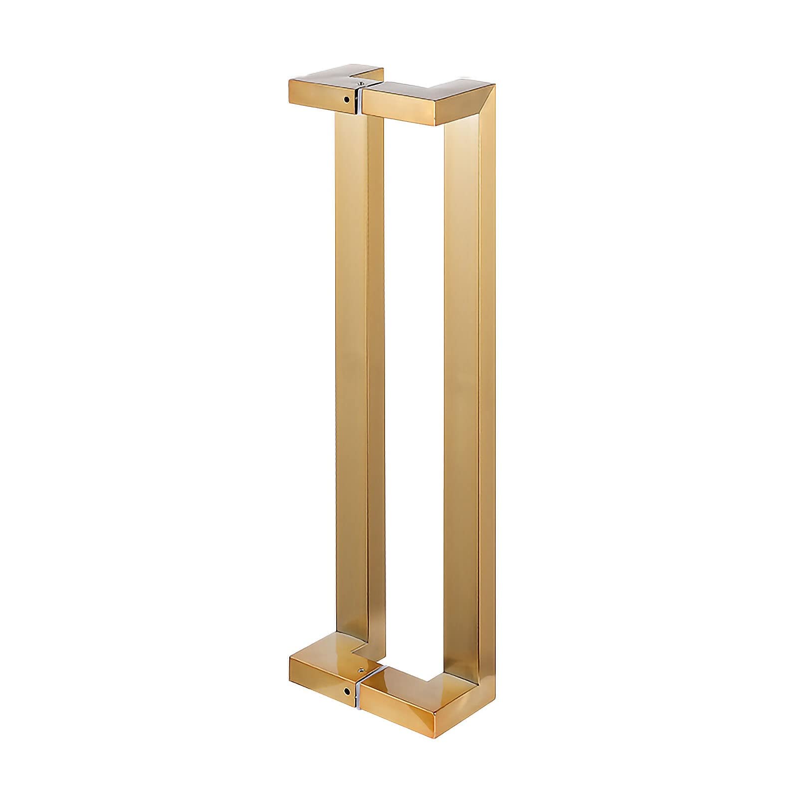 23.6in/31.5in/47.2in/59in Sliding Door Handle,Heavy-Duty Stainless Steel Push Pull Door Handle with Fittings,for Shower Glass Sliding/Barn Door/Interior Exterior Door,Yellow Titanium-80cm/31.5in