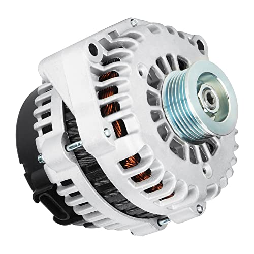 New Alternator Fit for Chevrolet Silverado Truck Van Isuzu Hummer Saab 2003-2005, Fit for Chevy Avalanche Express Suburban Sierra Savana 1500 2500 3500 2003-2004,Fit for -Rainier 2004-2006, 400-12236