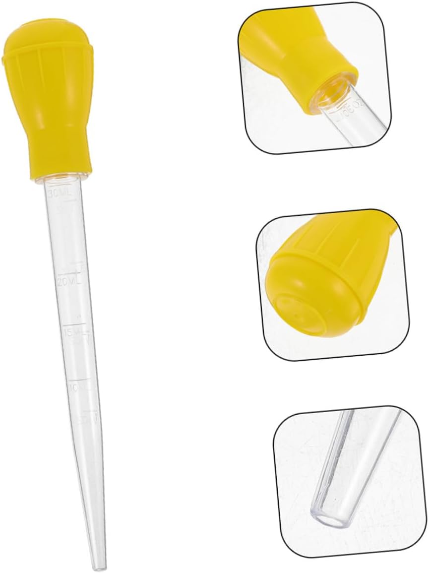 Luxshiny 2pcs Baster Injector Versatile for Cooking Bbq and Grilling Streamlined Meat Marinade Application Sturdy and Convenient Kitchen Essentials