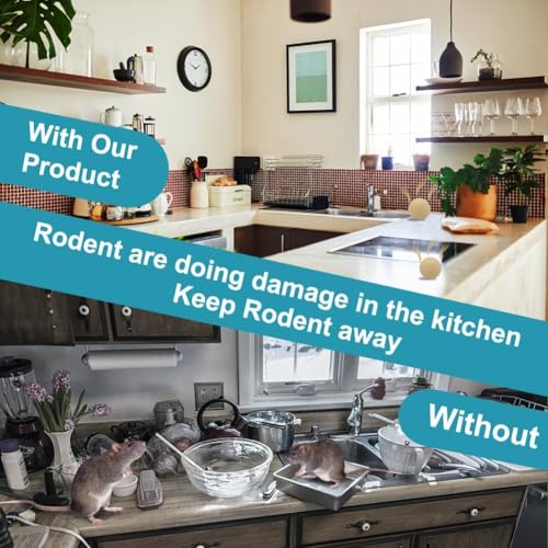 Kqpnmj Rat And Mouse Repellent – Peppermint Rodent Repellent For Indoor & Outdoor Use, Rat Deterrent Outdoor, Mice Repellent Indoor For Home, Garden, Garage, Car And Caravan-8P - 5