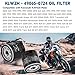 KLWZH 2PCS 49065-0724 Oil Filter 49065-7010 AM107423 for Kawasaki FX850V FX801V FJ180V FH381-721V FH601-770D FX751-FX1000V Engine Models,Club Car 1016467 S-tens 120-634 49065-2071 Oil Filter (2 pcs)