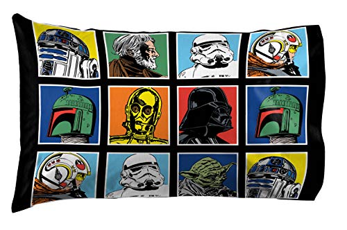 Image of Jay Franco Kids Sheet Set with Fitted, Flat Sheets & Pillow Cover - Ultra-Soft Bedding with Pillowcase for Room Decor, Multi - Star Wars, 4 Piece Full