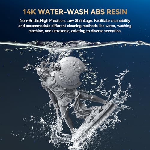 Image of SUNLU 14K Water-Wash ABS Resin 3000g, High Precision for Miniatures, Water-Washable & Tougher Than ABSLIKE Resin, Fast Curing for LCD /DLP /SLA 3D Printers, 3KG White