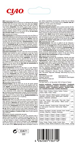 INABA Churu Skin & Coat - Thunfischpüree - Omega 3 & 6 und Taurin - Cremiger Textur - Katzenfutter für Haut & Fell - 4 Tuben x 14g (Packung… – Ansicht 5