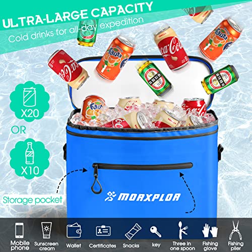 Morxplor Kayak Cooler,Waterproof Kayak Seat Back Cooler For Kayaking With Shoulder Straps,Cooler For Kayak Seat To Keep Drinks Cool For Travel, Beaches,Camping #TOP4