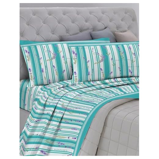 GEMITEX Completo Letto Cotone In, 100% COTONE, Traspirante, Privo di Sostanze Nocive, Qualità Certificata STANDARD 100 by OEKO-TEX Fiducia nel Tessile, MATRIMONIALE, G18/TIFFANY, Designed in Italy