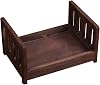 Baby Crib Wooden Bed Photo Props Baby Sleeping Art Newborn Photo Props Newborn Photo Props Newborn Centennial Baby Sleeping Art 42X28.5X21.5cm