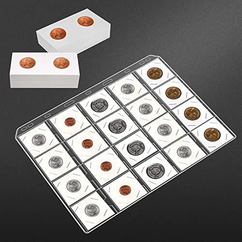 ALCYON 500 soportes de cartón para monedas con 25 hojas miniatura 6
