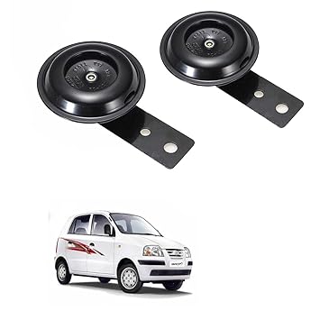 Vagary Round Shape Car Windtone Horn for Hyundai Santro Xing
