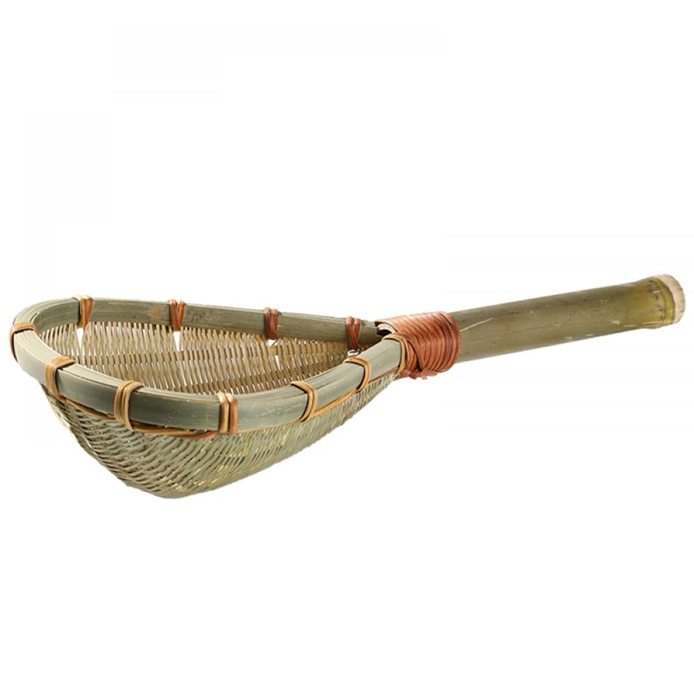 Colador de arroz Multiusos Colador de Ranura Fina de Madera Colador de Cocina para el hogar Colador de Fideos Filtro de alimentos-25cm