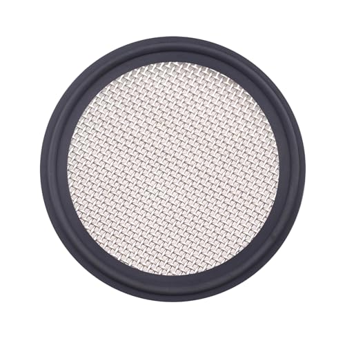 Image of DERNORD 2.5 inch FKM Sanitary Gasket w /Stainless Screen - Tri Clamp Clover (20 Mesh)