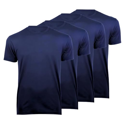 Kit 4 Camisetas Masculinas Básicas Conforto Lisas Poliéster Premium (BR, Alfa, GG, Regular, Preto/Azul/Cinza/Branco)