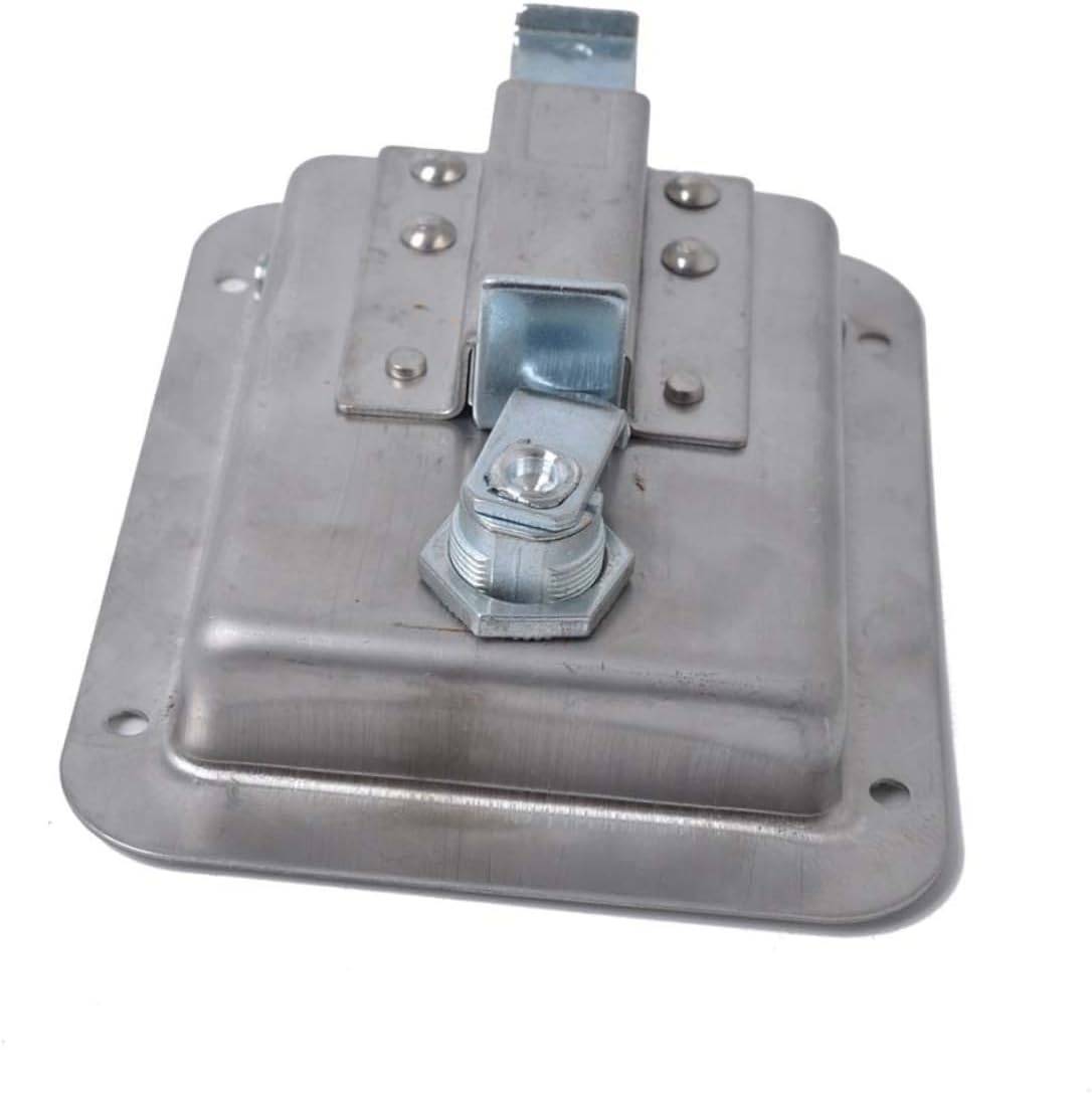 2Pcs Trailer Box Locks Heavy Duty Paddle Handle Locks for and Trailer Accessories Silver