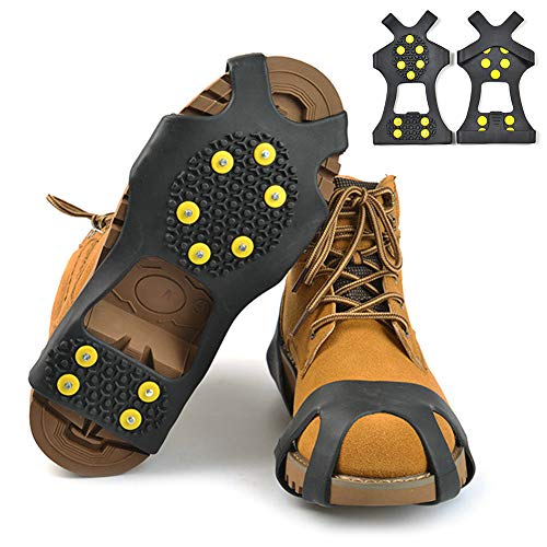 Warmiehomy - Crampons antidérapants pour la Neige et la Neige - pour Homme et Femme, S (UK Women(2-5)/Men(2-4)/EU:29-35) Cover