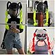 Whakano 2 Stück Motorrad Helm ZöPfe Abnehmbarer,Gradient Pferdeschwanz Perücke mit Saugnapf,Motorradhelm Braids,Helm Zubehör,Geflochtener Pferdeschwanz Haarschmuck,für Motorrad Fahrrad,Rosa Rot Blau