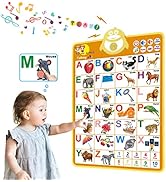 Lefree ABC Learning for Toddlers, ABC & Numbers & Music Talking Poster, Toddler Learning Toys, Ch...