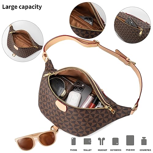 Image of Crossbody Sling Bag for Women & Men | Trendy Checkered, Fanny Pack, Waist Bag, Travel, Festival & Daily Commute