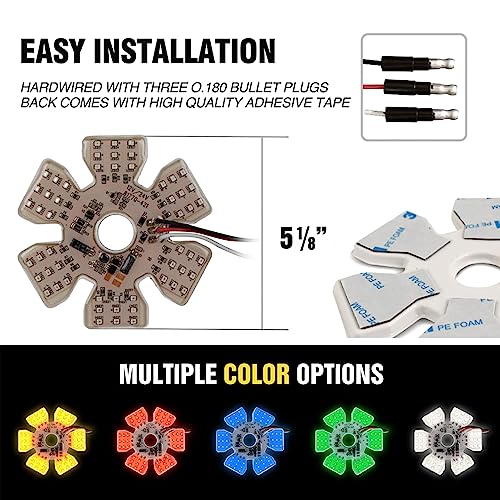 Lámpara LED azul ultra delgada Hex 54, función dual miniatura 4