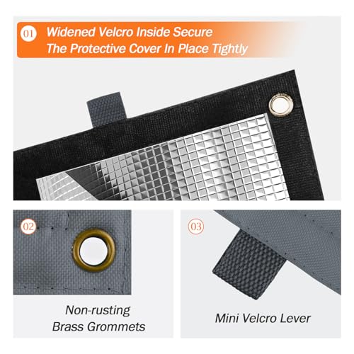 Image of Backflow Preventer Insulation Cover for Vacuum Breaker, 13 inch W x 12 inch H, Grey