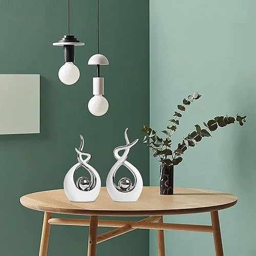 Miniatura 4 de Norrclp - Decoración para el hogar arte abstracto moderno estatua de cerámica decoraciones de centro de mesa para el comedor la sala de estar y la