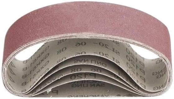 Sandpaper Sanding belts,sandblasting tools,5pcs 65x410mm Abrasive Sanding Belts For Polishing Tool Sander Attachment Grinder Polisher Power Tool Accessory Belt Sander(5pcs Grit 120)