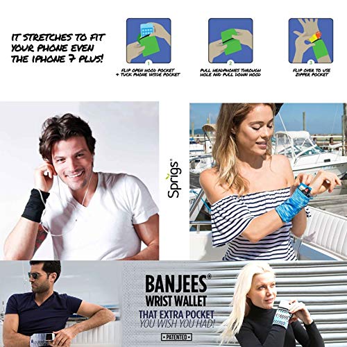 Sprigs Big Banjees Wrist Wallet (Batik Blue)4