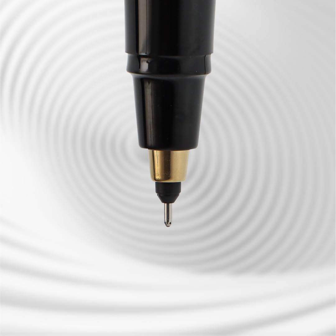 Parker Quink Ink Roller Ball Ultra Fine Navigator Technology Point Ink Refill by Luxor (UF-Black, 10 Set)
