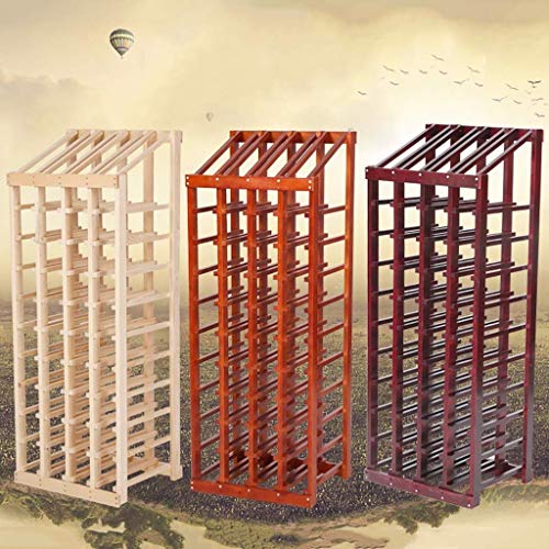 Mueble para vino 44 botellas madera maciza miniatura 3