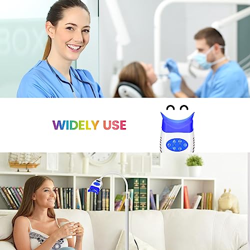 Image of Vertical Teeth Whitening Light, 36W Dental Mobile 10 LED Cold Light Lamp for Teeth Whitening, Adopting Blue Light to Enhance Deep Whitening of Whitening Agent