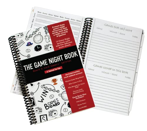 Game Night Book for Scorekeeping and Memories - Second Edition