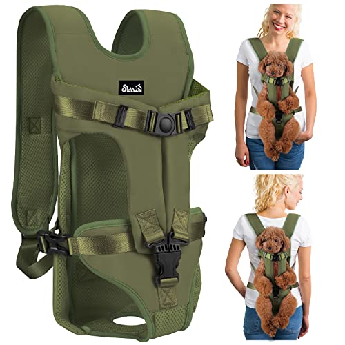 Mochila para perros de pecho ajustable y manos libres marca Lukovee 2