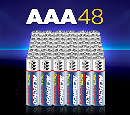Acdelco 48-Count Aaa Batteries, Maximum Power Super Alkaline Battery, 10-Year Shelf Life #TOP1