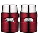 Thermos Stainless King Vacuum Insulated Stainless Steel Food Jar (16 oz. / Red / 2-Pack)