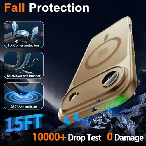 Image of for iPhone Air Case with Privacy Screen Protector, Brown